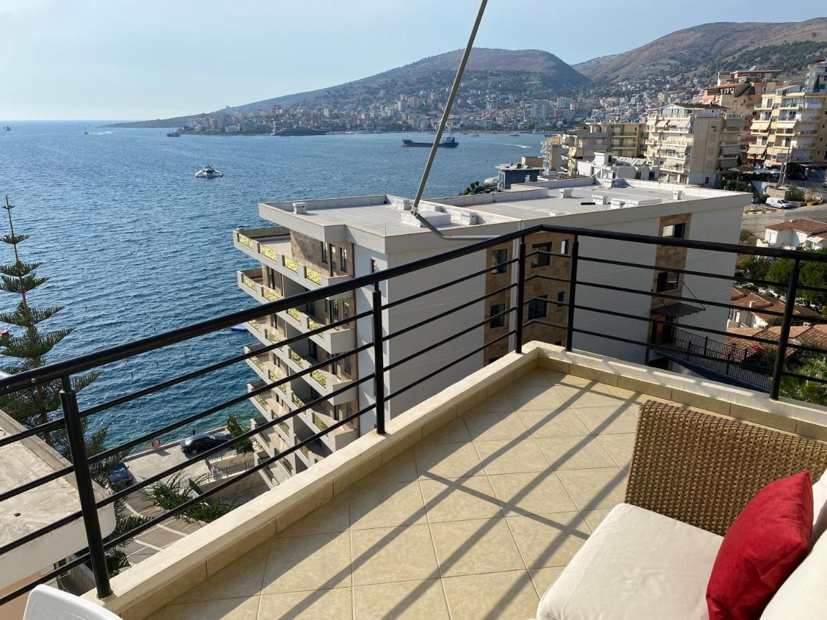 Apartment With Huge Sea View Balcony Sarande Exterior photo