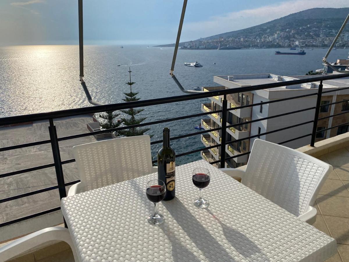 Apartment With Huge Sea View Balcony Sarande Exterior photo