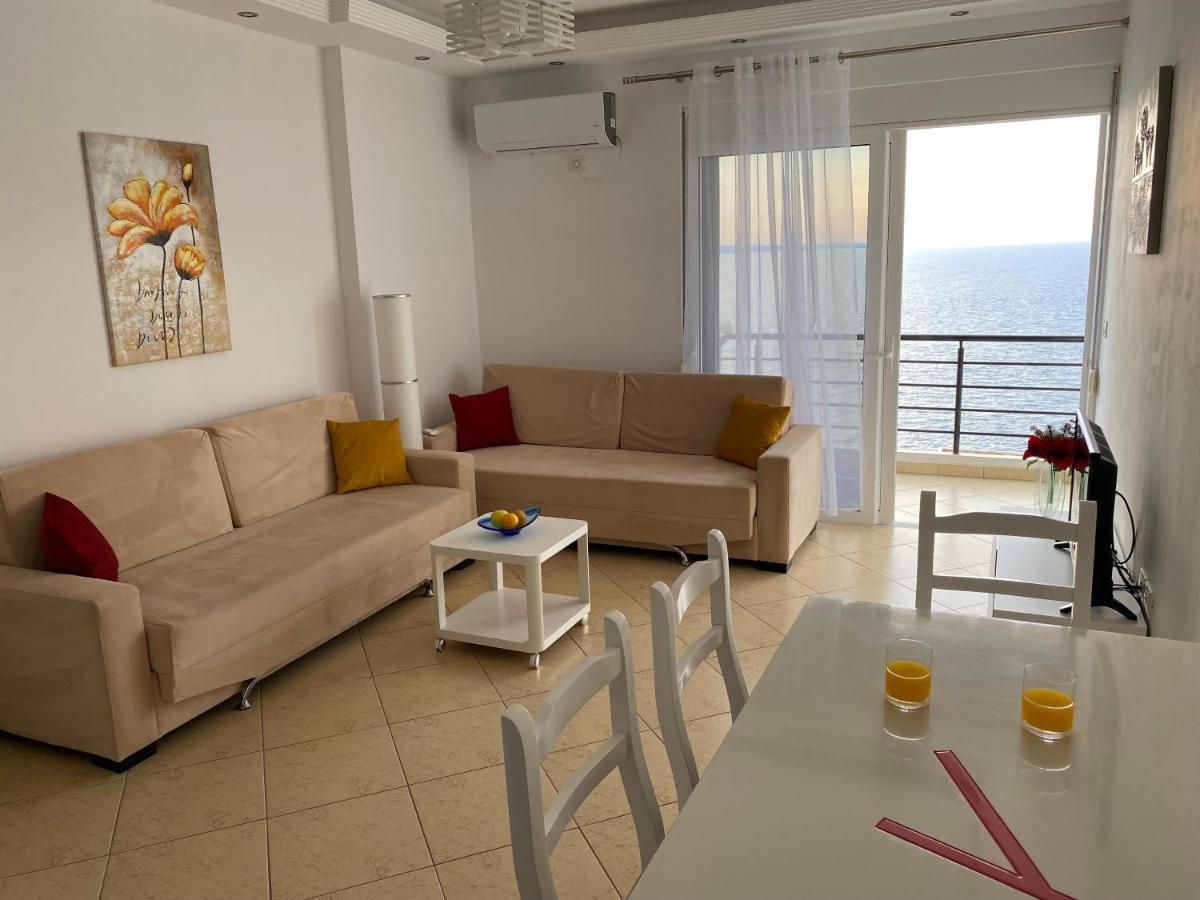 Apartment With Huge Sea View Balcony Sarande Exterior photo